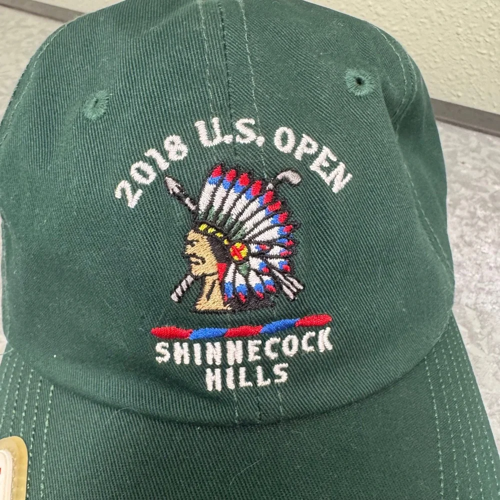 USGA 2018 U.S. Open Shinnecock Hills Golf Hat Mens OSFA‎ Green Excellent Member